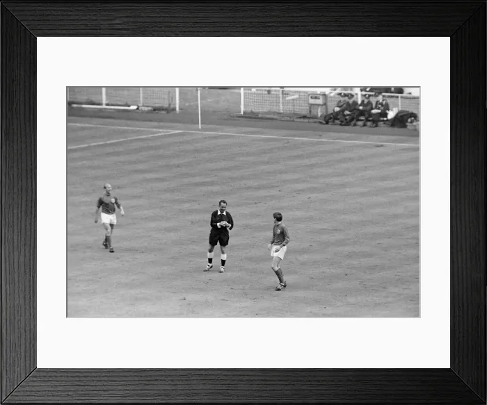 Framed Print : World Cup Final match at Wembley Stadium. England 4 v West Germany 2 after extra