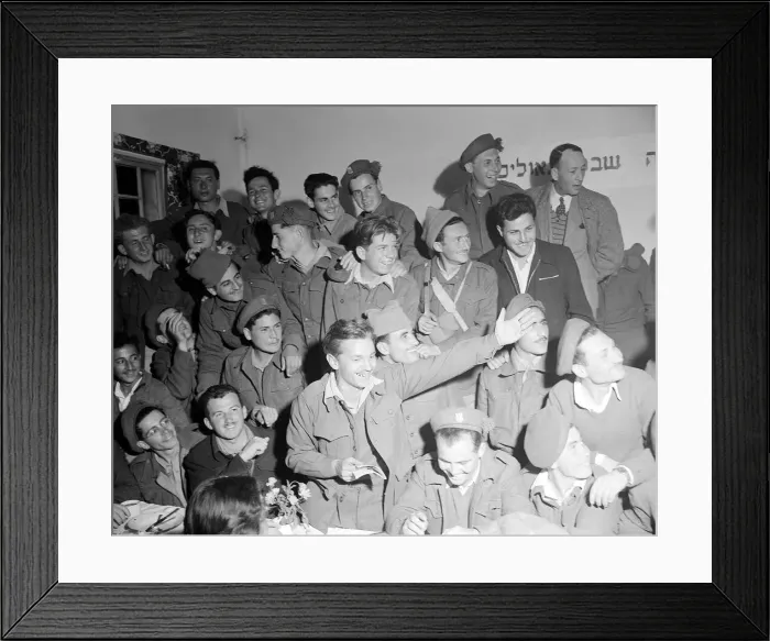Framed Print : Soldiers of the Fledgling Israeli Army 1949