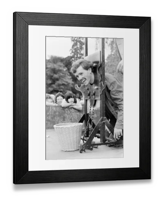 Framed Print : Raft Races on the River Thames, London, June 1985 Framed Print : Raft Races on the River Thames, London, June 1985