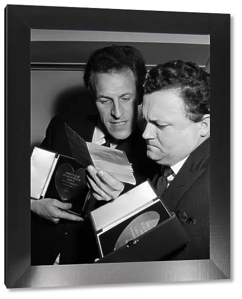 Bruce Forsyth and Harry Secombe at the Variety Club lunch. 8th March 1960