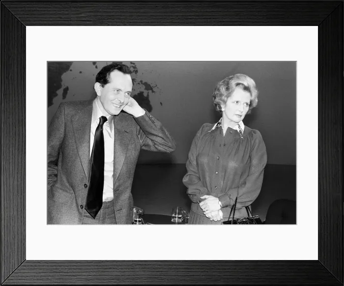 Framed Print : Margaret Thatcher, Leader of the Conservative Party, who is being interviewed by Brian Framed Print : Margaret Thatcher, Leader of the Conservative Party, who is being interviewed by Brian
