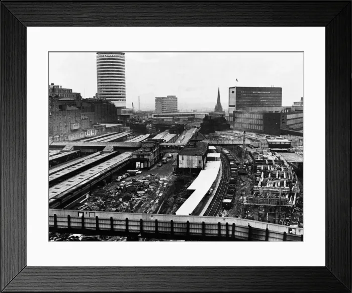 Framed Print : Birmingham New Street Station under reconstruction. Birmingham, West Midlands. Circa 1965 Framed Print : Birmingham New Street Station under reconstruction. Birmingham, West Midlands. Circa 1965