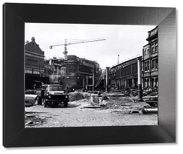 Demolition of New Street Station. Birmingham, West Midlands. 5th May 1964