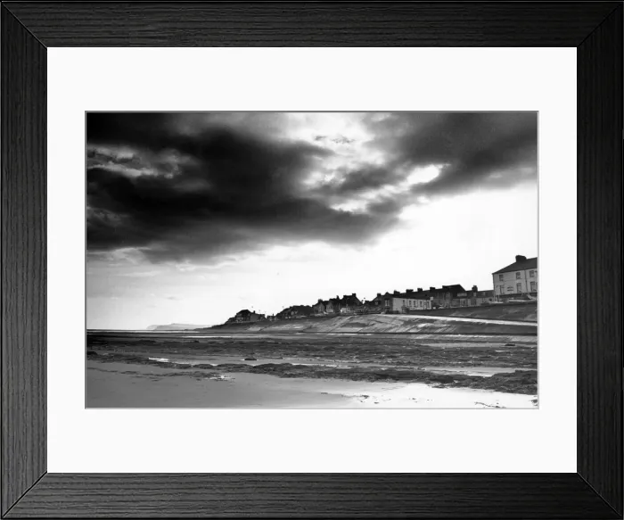 Framed Print : Redcar beach. 22nd February 1989