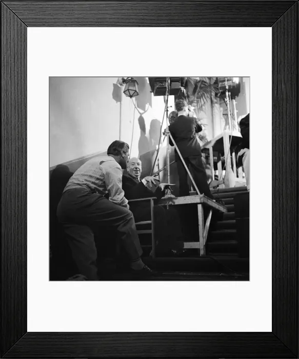 Framed Print : On the set of the film The Man Who Knew Too Much Framed Print : On the set of the film The Man Who Knew Too Much