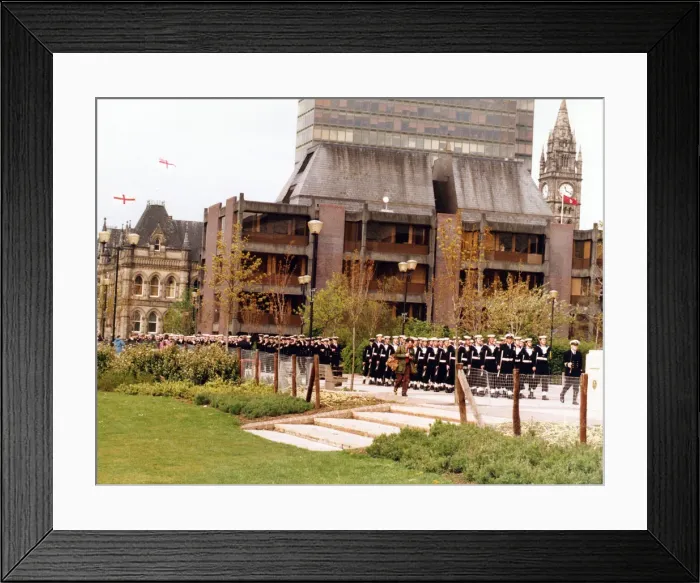 Framed Print : To mark HMS Jupiters final visit to Middlesbrough, Mayor Councillor Eddie Bolland Framed Print : To mark HMS Jupiters final visit to Middlesbrough, Mayor Councillor Eddie Bolland