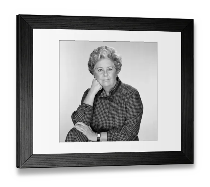 Framed Print : Betty Boothroyd. 21st February 1987 Framed Print : Betty Boothroyd. 21st February 1987