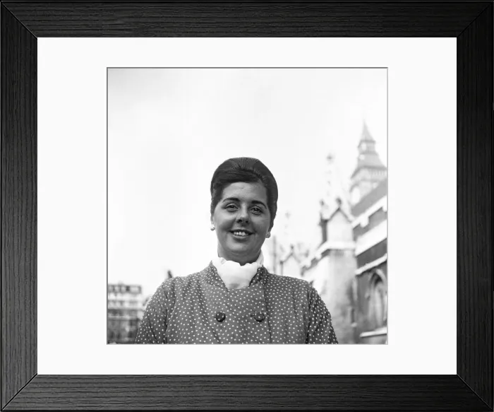 Framed Print : Betty Boothroyd. 13th September 1960 Framed Print : Betty Boothroyd. 13th September 1960