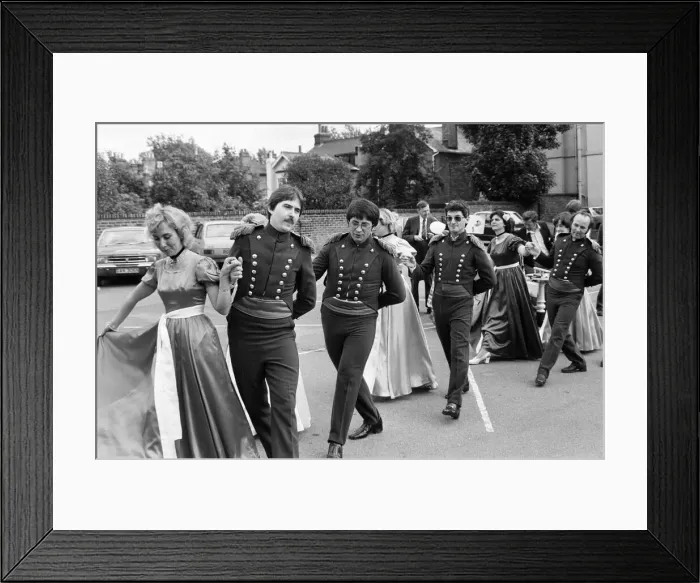 Framed Print : Polish Dancers, London Road, Reading, June 1980 Framed Print : Polish Dancers, London Road, Reading, June 1980