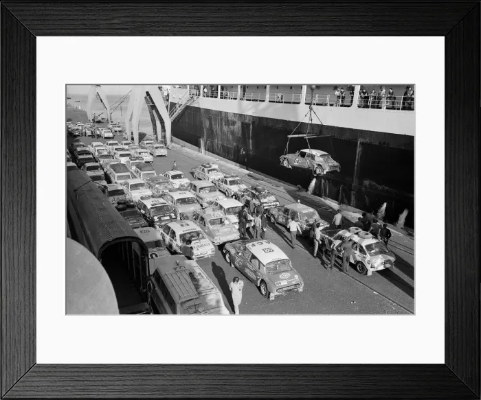 Framed Print : 1970 London to Mexico World Cup Rally. The motor rally started at Wembley Stadium in Framed Print : 1970 London to Mexico World Cup Rally. The motor rally started at Wembley Stadium in