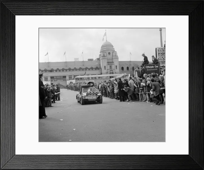 Framed Print : 1970 London to Mexico World Cup Rally. The motor rally started at Wembley Stadium in Framed Print : 1970 London to Mexico World Cup Rally. The motor rally started at Wembley Stadium in