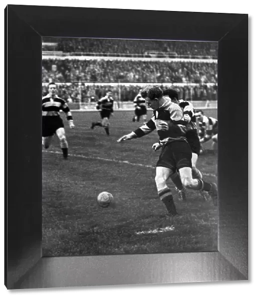 Cardiff v Newport, Rugby Union Match Action, 19th October 1957
