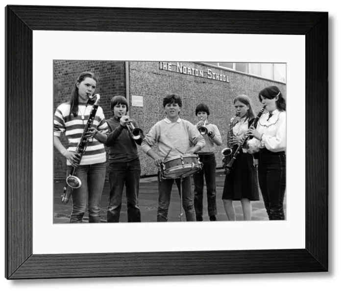 Framed Print : Norton School, Berkshire Road, Norton, Cleveland, Stockton on Tees, 10th June 1983 Framed Print : Norton School, Berkshire Road, Norton, Cleveland, Stockton on Tees, 10th June 1983