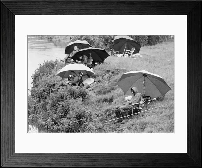 Framed Print : Start of Fishing Season, Reading, June 1980 Framed Print : Start of Fishing Season, Reading, June 1980