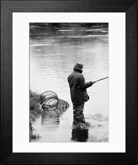 Framed Print : Start of Fishing Season, Reading, June 1980 Framed Print : Start of Fishing Season, Reading, June 1980