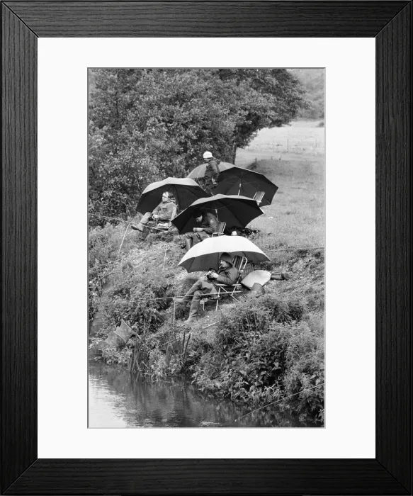 Framed Print : Start of Fishing Season, Reading, June 1980 Framed Print : Start of Fishing Season, Reading, June 1980