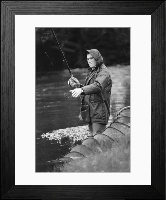 Framed Print : Start of Fishing Season, Reading, June 1980 Framed Print : Start of Fishing Season, Reading, June 1980