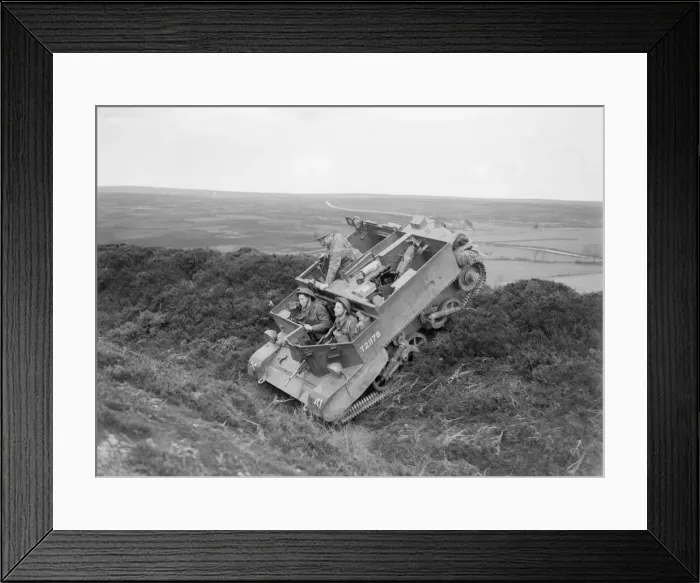 Framed Print : A Bren Gun Carrier seen here taking part in Army exercises in Northern England Circa 1941 Framed Print : A Bren Gun Carrier seen here taking part in Army exercises in Northern England Circa 1941