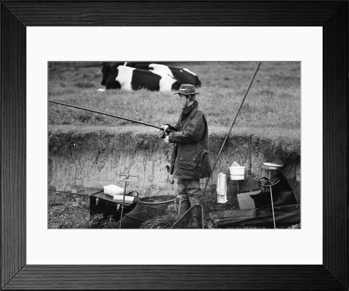 Framed Print : Start of Fishing Season, Reading, June 1980 Framed Print : Start of Fishing Season, Reading, June 1980