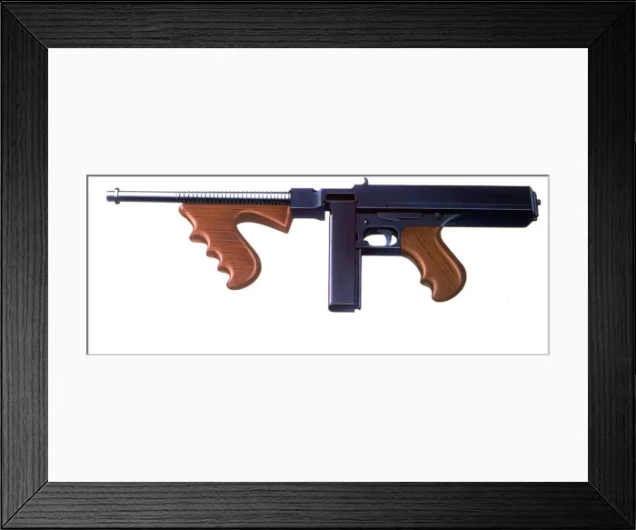 Framed Print : A Thompson Machine Gun Framed Print : A Thompson Machine Gun