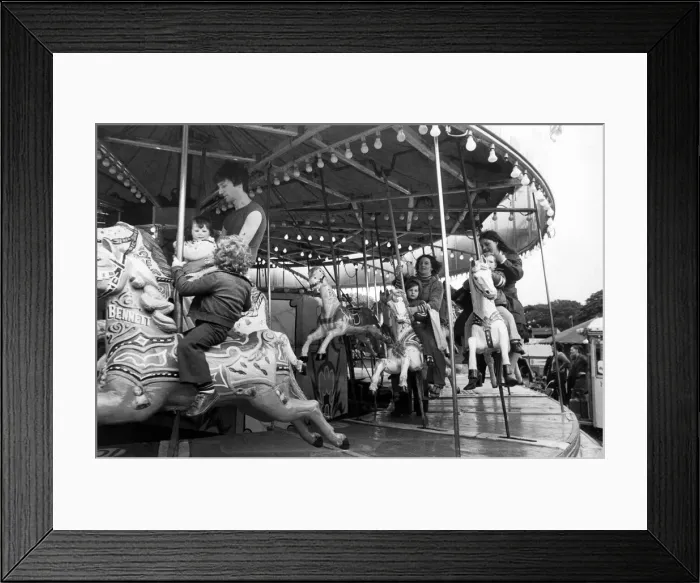 Framed Print : The Hoppings fair, held on the Town Moor in Newcastle upon Tyne, Tyne and Wear Framed Print : The Hoppings fair, held on the Town Moor in Newcastle upon Tyne, Tyne and Wear