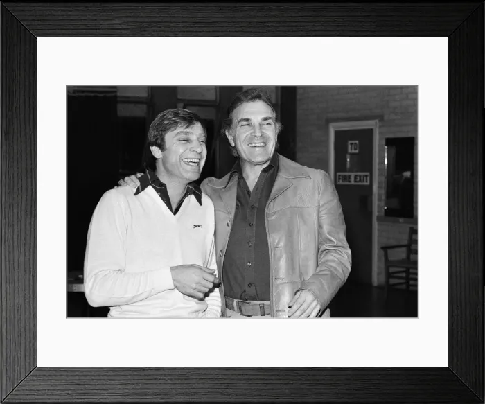 Framed Print : Jerry Stevens and Ernest Maxin at rehearsals for Lennie and Jerry Framed Print : Jerry Stevens and Ernest Maxin at rehearsals for Lennie and Jerry