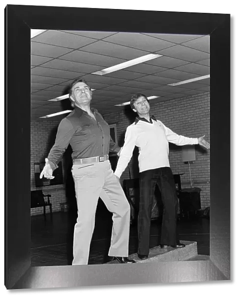 Ernest Maxin and Jerry Stevens at rehearsals for Lennie and Jerry