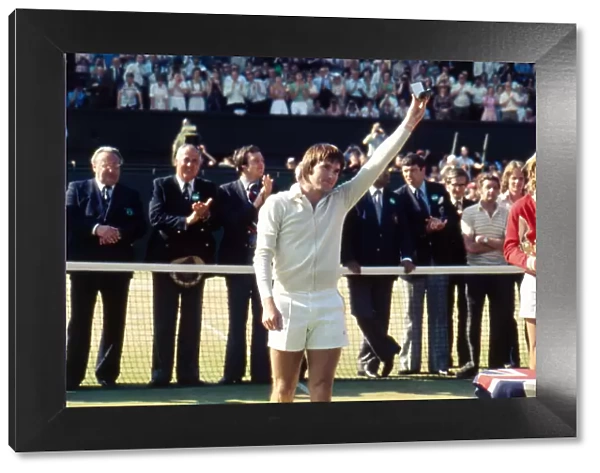 Wimbledon Tennis Championships 1977, Mens Final, Trophy Ceremony at end of match