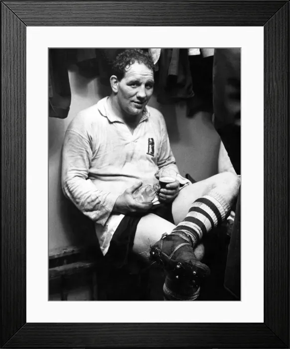 Framed Print : A moment of reflection for rugby player Phil Judd after his 62nd consecutive county game Framed Print : A moment of reflection for rugby player Phil Judd after his 62nd consecutive county game