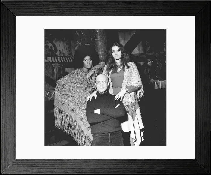 Framed Print : Jack Good producer and star of Catch My Soul with Marsha Hunt (lover of Mick jagger