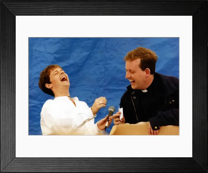 Framed Print : Television duo Anthony McPartlin and Declan Donnelly otherwise known as Ant & Dec