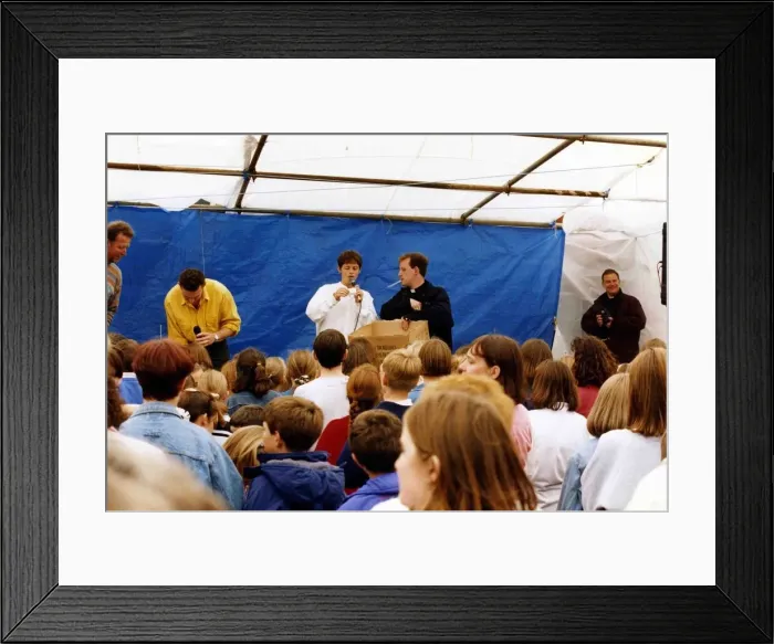 Framed Print : Television duo Anthony McPartlin and Declan Donnelly otherwise known as Ant & Dec