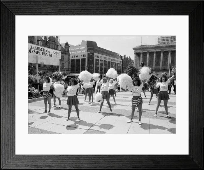 Framed Print : Page Three girls back Birmingham City Olympic bid. 8th July 1986 Framed Print : Page Three girls back Birmingham City Olympic bid. 8th July 1986
