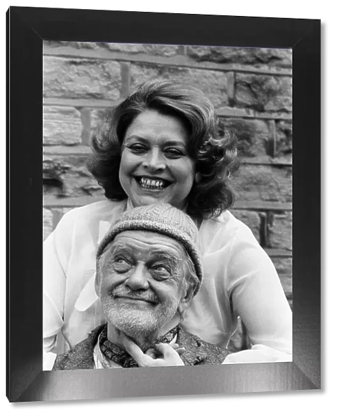 Lynda Baron (Lilly Bless Her) and Bill Owen (Compo) on the set of