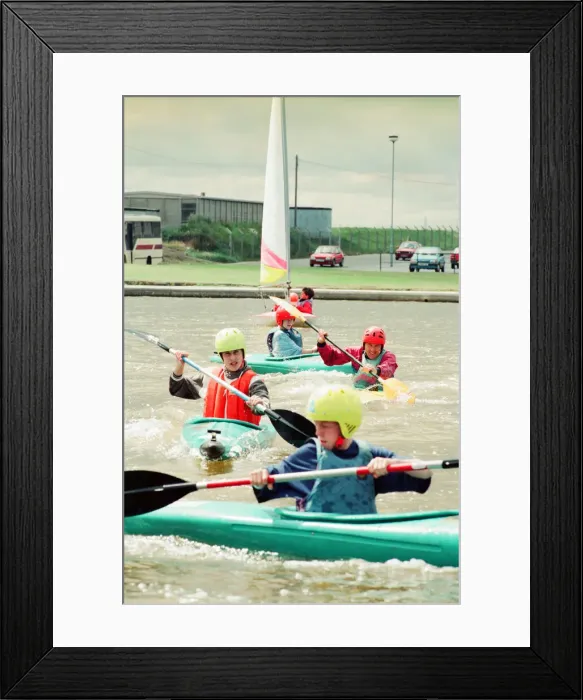 Framed Print : Coatham Boating Lake, Redcar, North Yorkshire, England, 21st July 1993 Framed Print : Coatham Boating Lake, Redcar, North Yorkshire, England, 21st July 1993