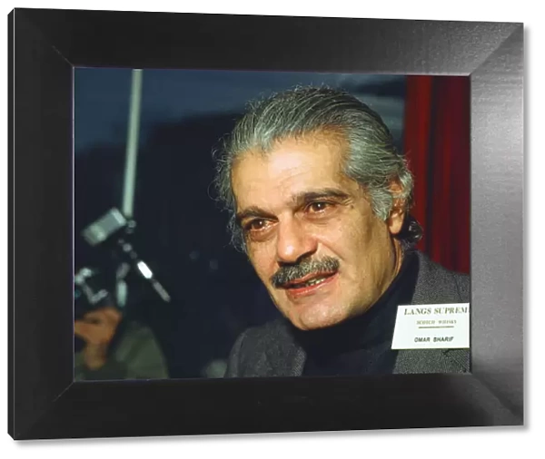 Omar Sharif, actor and professional bridge player, taking part in the Langs Supreme