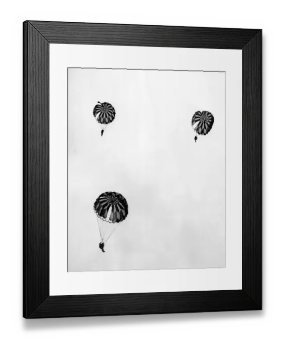 Framed Print : Sky Divers, the daredevil Special Air Services parachute team jumped 2500 feet to a Framed Print : Sky Divers, the daredevil Special Air Services parachute team jumped 2500 feet to a