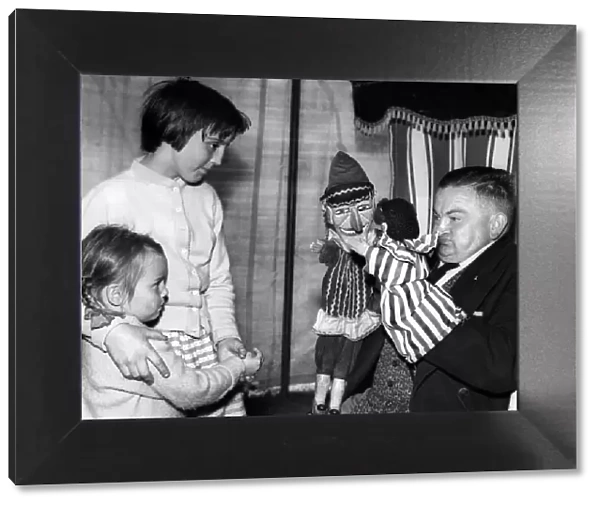 Mr Derek De Cora, who is giving Punch and Judy shows at the Tyneside Summer Exhibition
