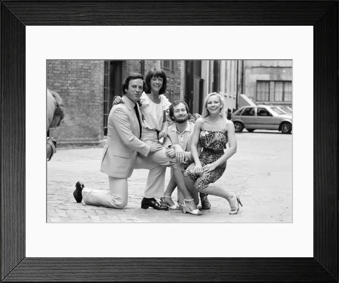 Framed Print : BBC Autumn Schedule Photo-call, 13th July 1981. Terry Wogan, Isla St Clair Framed Print : BBC Autumn Schedule Photo-call, 13th July 1981. Terry Wogan, Isla St Clair