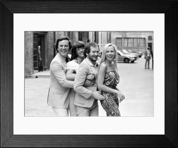 Framed Print : BBC Autumn Schedule Photo-call, 13th July 1981. Terry Wogan, Isla St Clair Framed Print : BBC Autumn Schedule Photo-call, 13th July 1981. Terry Wogan, Isla St Clair