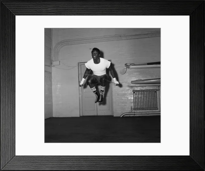 Framed Print : World Welterweight champion Emile Griffith of the USA, in Britain to defend his title Framed Print : World Welterweight champion Emile Griffith of the USA, in Britain to defend his title
