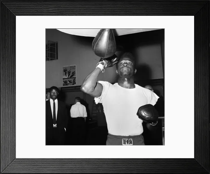 Framed Print : World Welterweight champion Emile Griffith of the USA, in Britain to defend his title Framed Print : World Welterweight champion Emile Griffith of the USA, in Britain to defend his title
