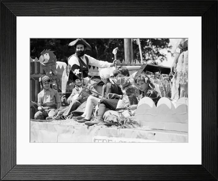 Framed Print : Maritime Carnival, Reading, Berkshire, England, June 1980 Framed Print : Maritime Carnival, Reading, Berkshire, England, June 1980