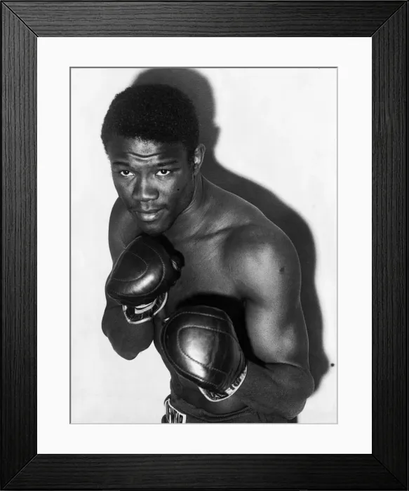 Framed Print : World Welterweight champion Emile Griffith of the USA, in Britain to defend his title