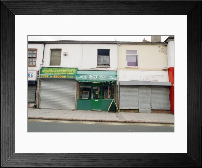 Framed Print : Examples of shuttered and non-shuttered shops on Far Gosford Street Framed Print : Examples of shuttered and non-shuttered shops on Far Gosford Street