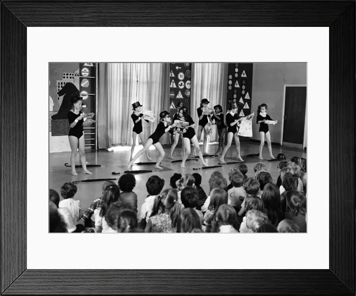 Framed Print : Dance performance by children at Ranikhet Primary School, June 1980 Framed Print : Dance performance by children at Ranikhet Primary School, June 1980