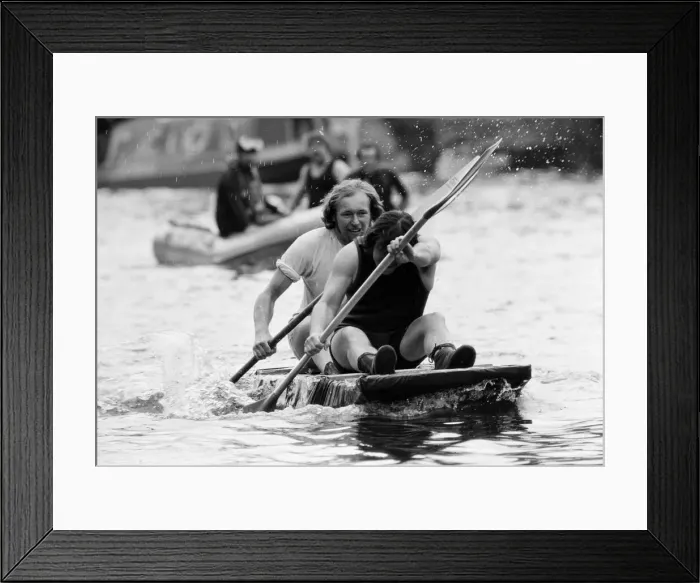 Framed Print : Water Carnival, River Thames, Reading, June 1980 Framed Print : Water Carnival, River Thames, Reading, June 1980