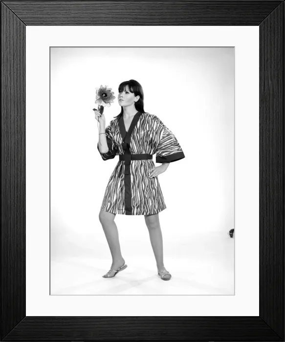 Framed Print : Clothing: Fashion: Kimono: Model: Rosemary Bell. 1966 B2049-003 Framed Print : Clothing: Fashion: Kimono: Model: Rosemary Bell. 1966 B2049-003