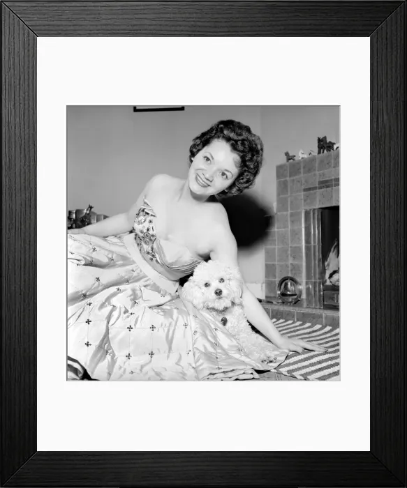 Framed Print : Lita Roza, English Singer, pictured 1957 Framed Print : Lita Roza, English Singer, pictured 1957