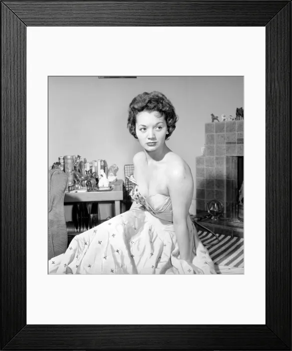 Framed Print : Lita Roza, English Singer, pictured 1957 Framed Print : Lita Roza, English Singer, pictured 1957